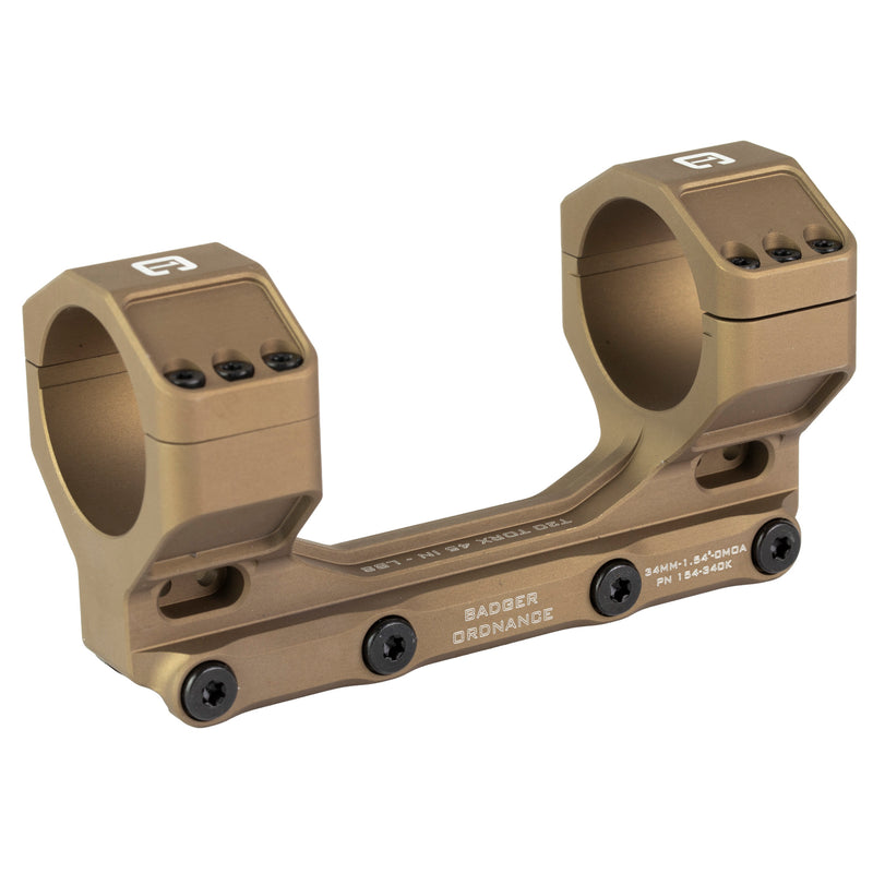 BADGER ORDNANCE CONDITION ONE MAX MOUNT 34MM 1.54" TAN