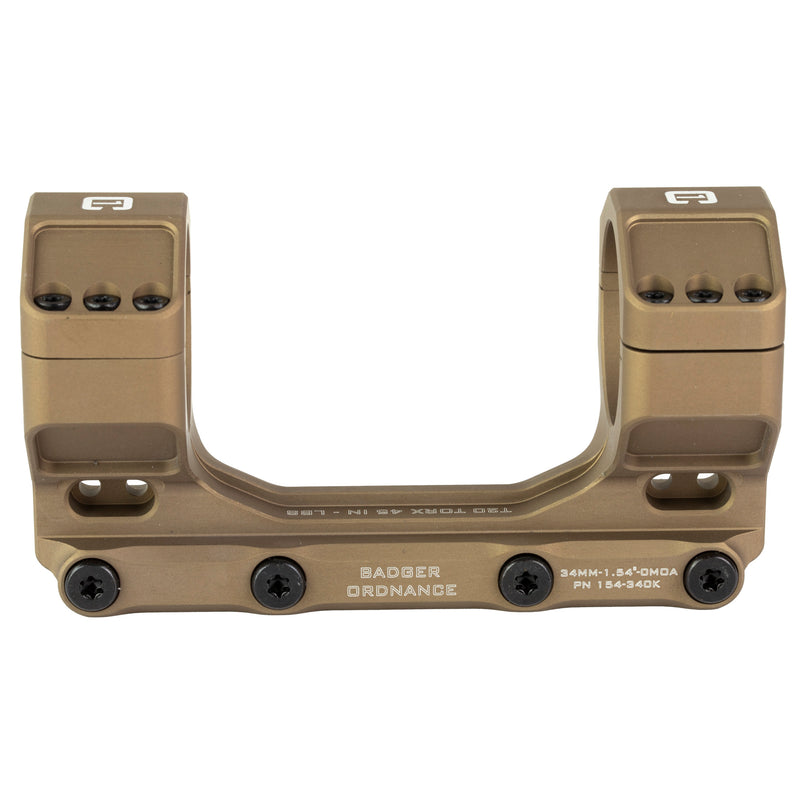 BADGER ORDNANCE CONDITION ONE MAX MOUNT 34MM 1.54" TAN