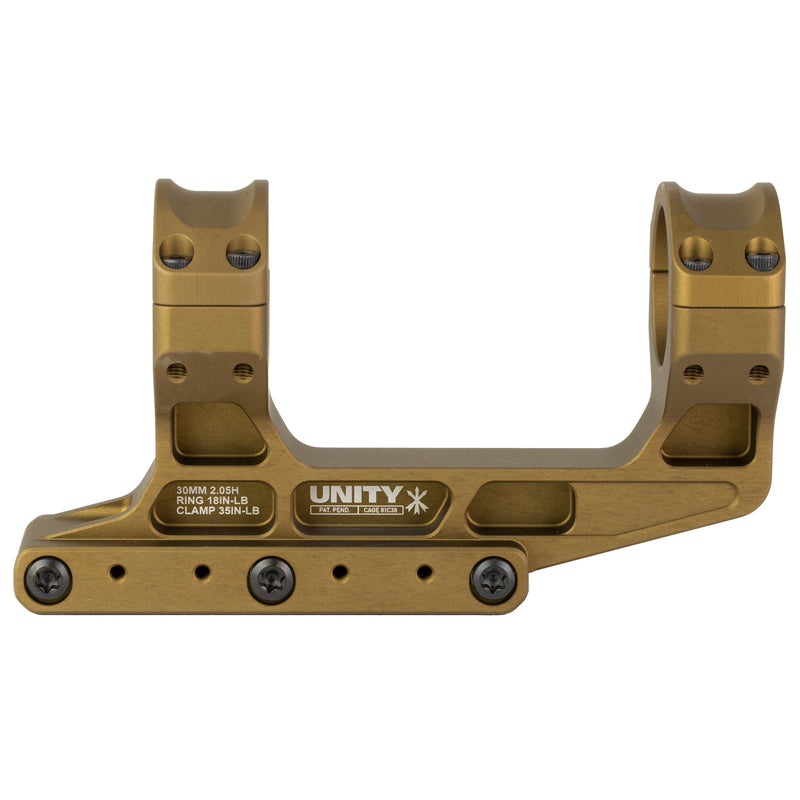 UNITY TACTICAL FAST LPVO 30MM MOUNT FLAT DARK EARTH