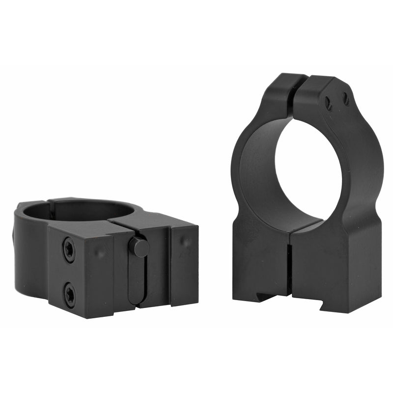 WARNE PERMANENT ATTACHED FIXED RING SET 1" HIGH MATTE FINISH