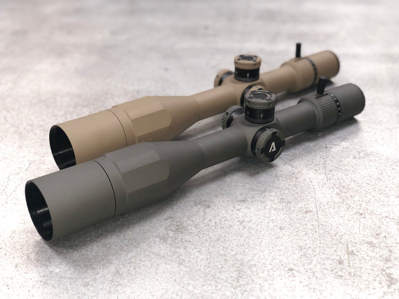 The Atibal APEX 4-14x44 Rifle Scope Features a First Focal Plane reticle, ultra clear Lanthanum HD glass, a side focus parallax adjustment, and an integrated rapid view lever.
