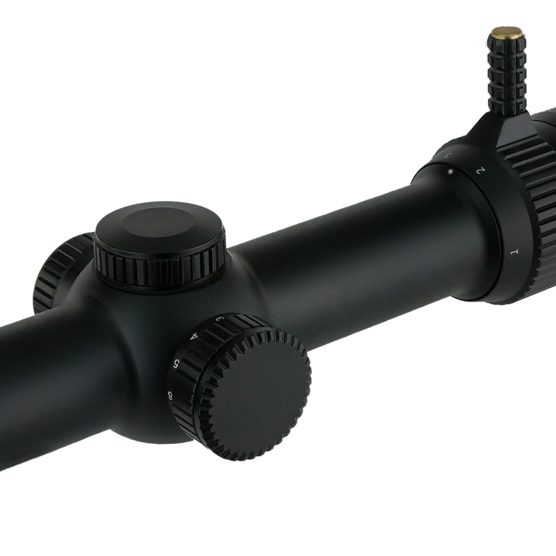 The Atibal XP6 1-6x24 Mirage is a First Focal Plane rifle scope with an illuminated reticle and integrated rapid view lever.  The XP6 features fully multi-coated lenses with our extra low dispersion ultra clear glass.  Engage short to medium distance targets confidently with the Atibal XP6.