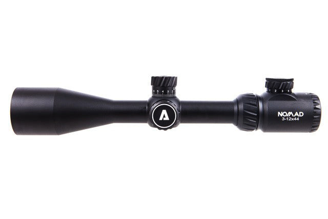 Atibal NOMAD Rifle Scopes are the perfect optic if you are looking for a premium quality scope for an affordable price.  The NOMAD rifle scopes feature both red and green illuminated reticles, ultra clear glass, and side focus parallax adjustments. 