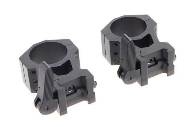 Atibal has a wide array of Scope Mounts and Scope Rings to fit 1" tubes, 30mm tubes, and 35mm tubes.  The Atibal TPM 30mm Scope Mount features locking quick detach attachments and is available in red, blue, or black anodize.