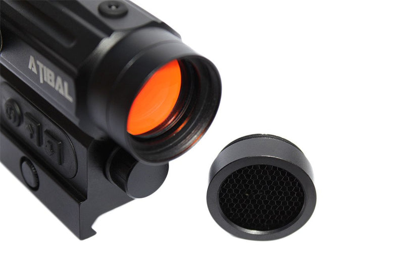 Atibal MCRD Micro Red Dot Sights feature 18 brightness settings, 2 operation modes, a auto shut-off function, and get thousands of hours of battery life from one AAA battery.  Atibal MCRD Red Dots are available in low profile or absolute co-witness heights.